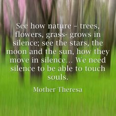 ... Silence Quotes, Quotes Mothers Theresa, Mothers Teresa, Mindfulness