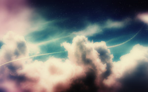 Colorful clouds in the sky wallpaper
