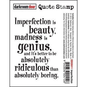 Quote Stamp - Imperfection