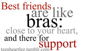 best friends, bras, close, heart, like, love, quote, random, similie ...