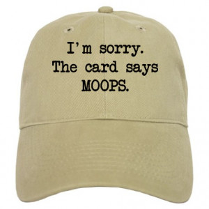 ... Gifts > Adult Humor Hats & Caps > Moops Card - George Costanza Cap