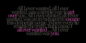 All I Ever Wanted - Kelly ClarksonRequest for kristalinda