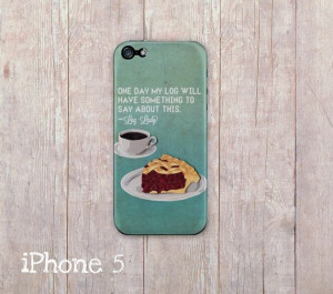 Etsy Picks: Twin Peaks. Log Lady quote phone case by YakawonisQuilling ...