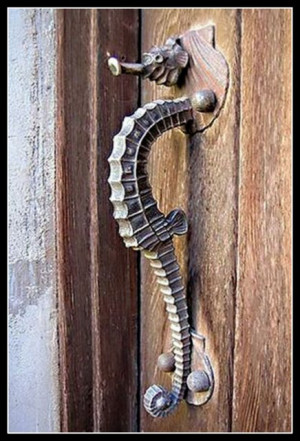 Fabulous Seahorse Door Handle