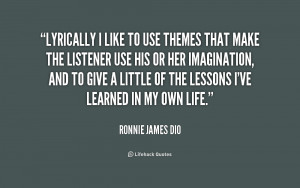 Ronnie James Dio Quotes