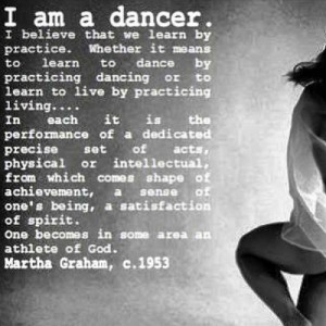 am a dancer