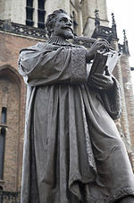 Standbeeld op de Markt in Delft