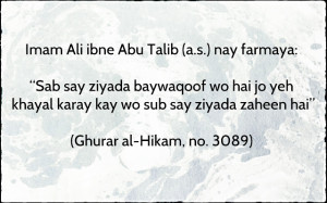 Sayings of Imam Ali ibne Abu Talib (a.s)