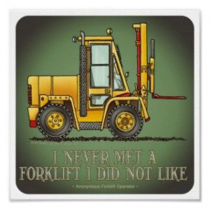 Forklift Truck Operator Quote Mens T Shirt