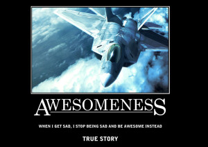 Awesomeness - Jet Plane Poster by SouthernDesigner
