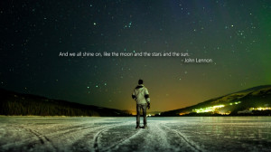 ice outer space stars quotes john lennon beetles 1920x1080 wallpaper ...
