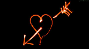 Desktop Wallpaper,Love,arrow,Heart,Light,math,bisect,neon,Orange ...