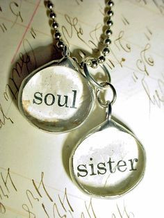 SOUL SISTER NECKLACE- Soldered Collage Art Charm Glass Bubble Pendant ...