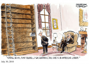 ... this sure is an impressive library - a cartoon by Jeffery Koterba