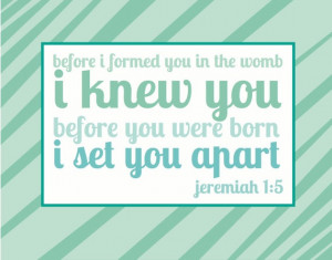14x11 Jeremiah 15 Blue Green Print by eidolondesign on Etsy,