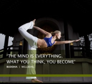What you think you become yoga picture quote