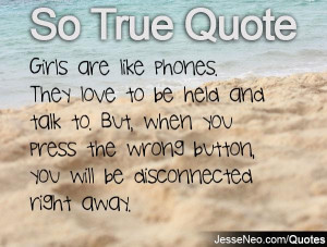 ... when you press the wrong button, you will be disconnected right away