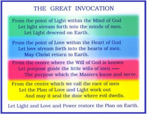 Invocation is a universal prayer which was given to Alice A. Bailey ...