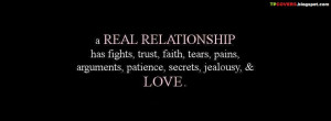 True Relationship is someone who accept your past, supports your ...