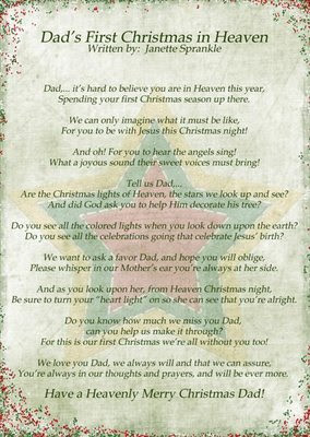 heaven christmas in heaven poems christmas memories of an angel ...