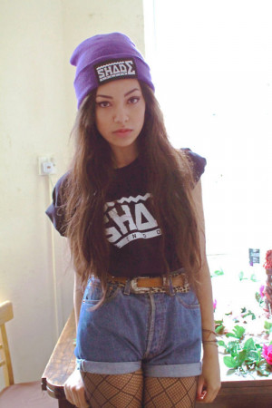 purple girl vans swag girlwithswag black hair