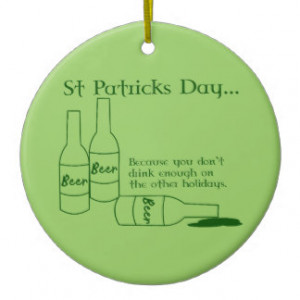 St Patrick s Day Drinking Ornament