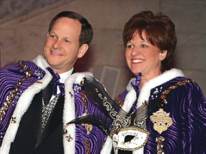 Mayor Francis and Kim Slay