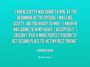 quote Lauren Alaina i knew scotty was going to win 58470 png