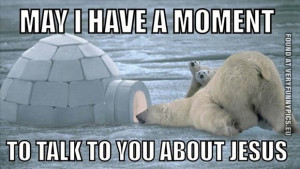 Funny Picture - Jehova polar bear