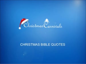 Christmas bible quotes