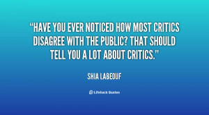 Have you ever noticed how most critics disagree with the public? That ...