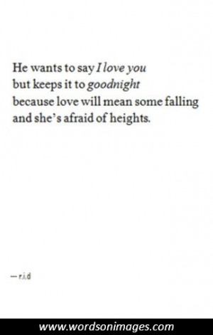 Afraid to love quotes