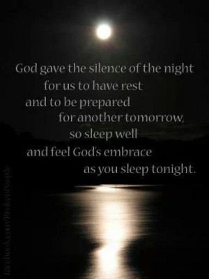 Sleep well in God's embrace