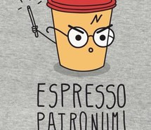... , expecto patronum, funny, harry potter, quote, espresso patronum