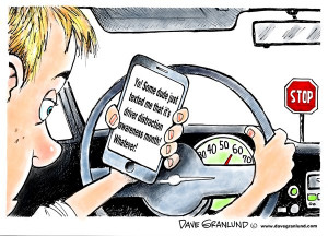 Distracted driver awareness © Dave Granlund,Politicalcartoons.com ...