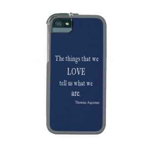 Vintage Monaco Blue Aquinas Love Quote / Quotes iPhone 5 Cases