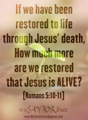 Romans 5: 10-11 Quote Graphic