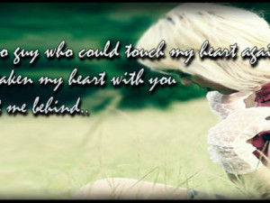 ... quote facebook timeline cover banner for fb profile Broken Heart