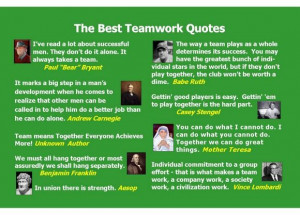 Teamwork_Quotes_teamworkpostcard by QuotesLounge, via Flickr