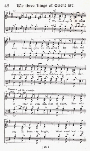 Sheet Music from Rev. Charles Lewis Hutchins, Carols Old and Carols ...