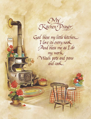 Kitchen Poems, Quotes and Kitchen Prayer