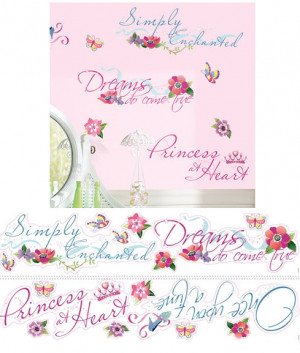 Disney Princess Quotes Wall Stickers