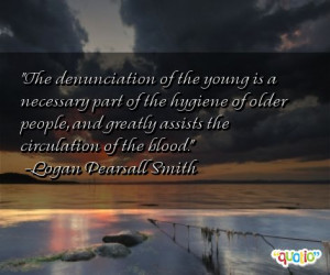 The denunciation of the young is a necessary part of the hygiene of ...