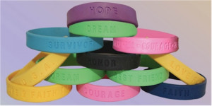 Silicone bracelets with 