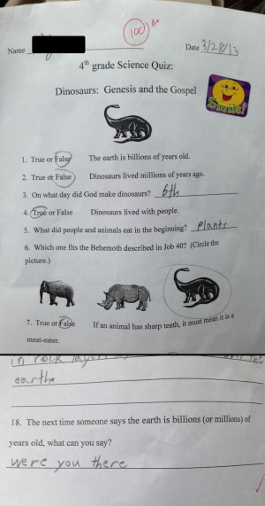 4th Grade Science Test