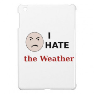 Hate the Weather iPad Mini Cover
