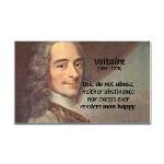 French Philosopher: Voltaire Rectangle Sticker