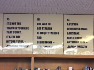 Library Displays: The Power of Quotes for Inspiration