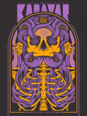 Smith dropped his wicked Kadavar poster for the recent show in Detroit ...