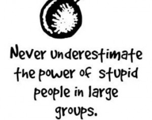 Print Quote Print Life Quote Quote by George Carlin on Stupidity